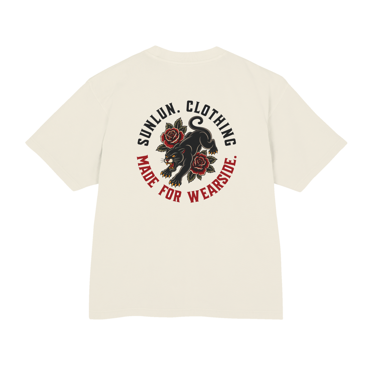 MADE FOR WEARSIDE | Trad Black Cat Tee